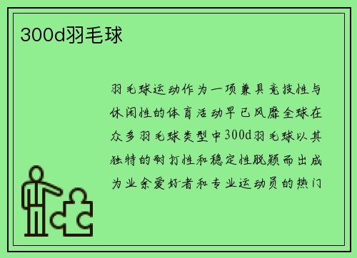 300d羽毛球